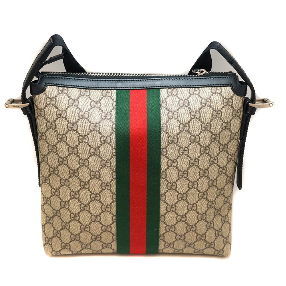Gucci Brown Supreme web bag GG monogram messenger